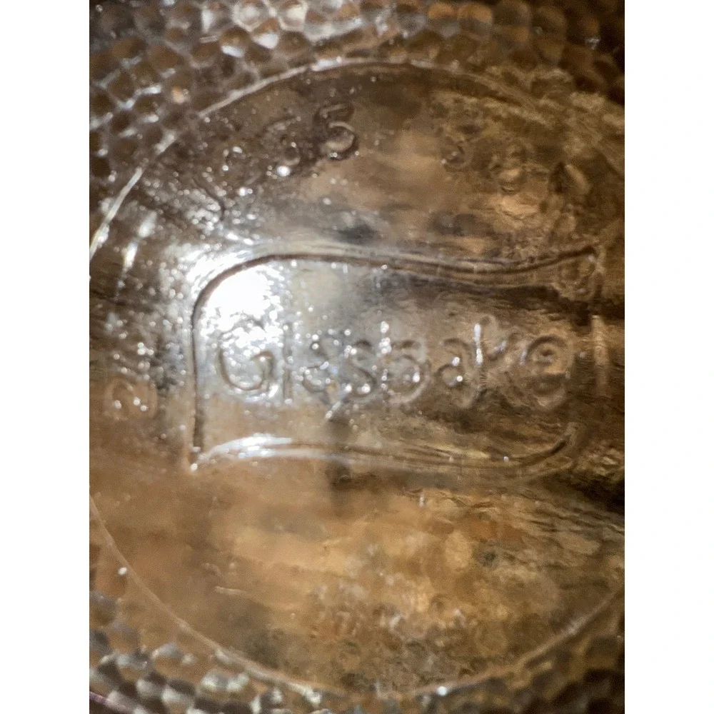 Vintage‎ Clear Glass Oval Casserole Dish with Lid Oven Safe Serving Bowl